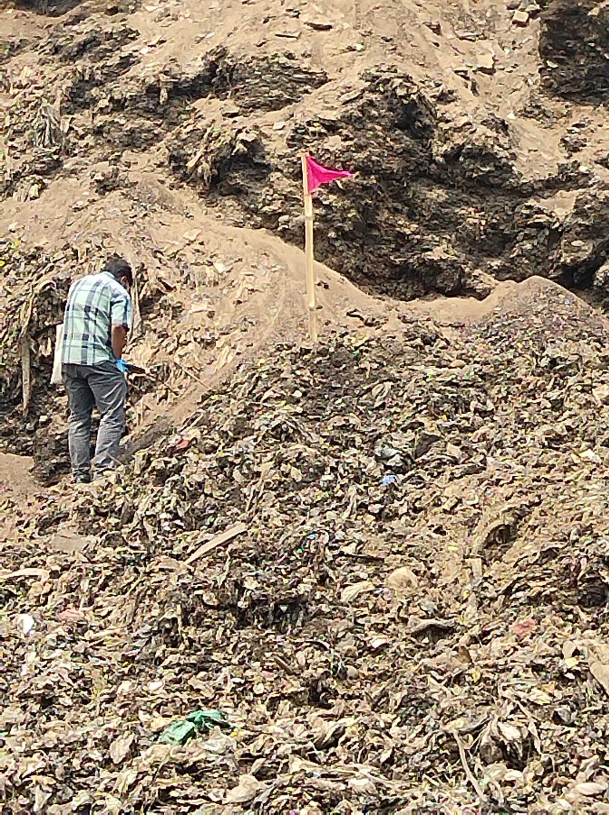 Field measurement at landfill